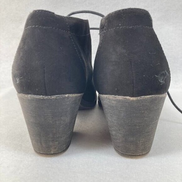Rocket Dog Ankle Booties Women's Size 10 Black Faux Suede - Picture 5 of 9